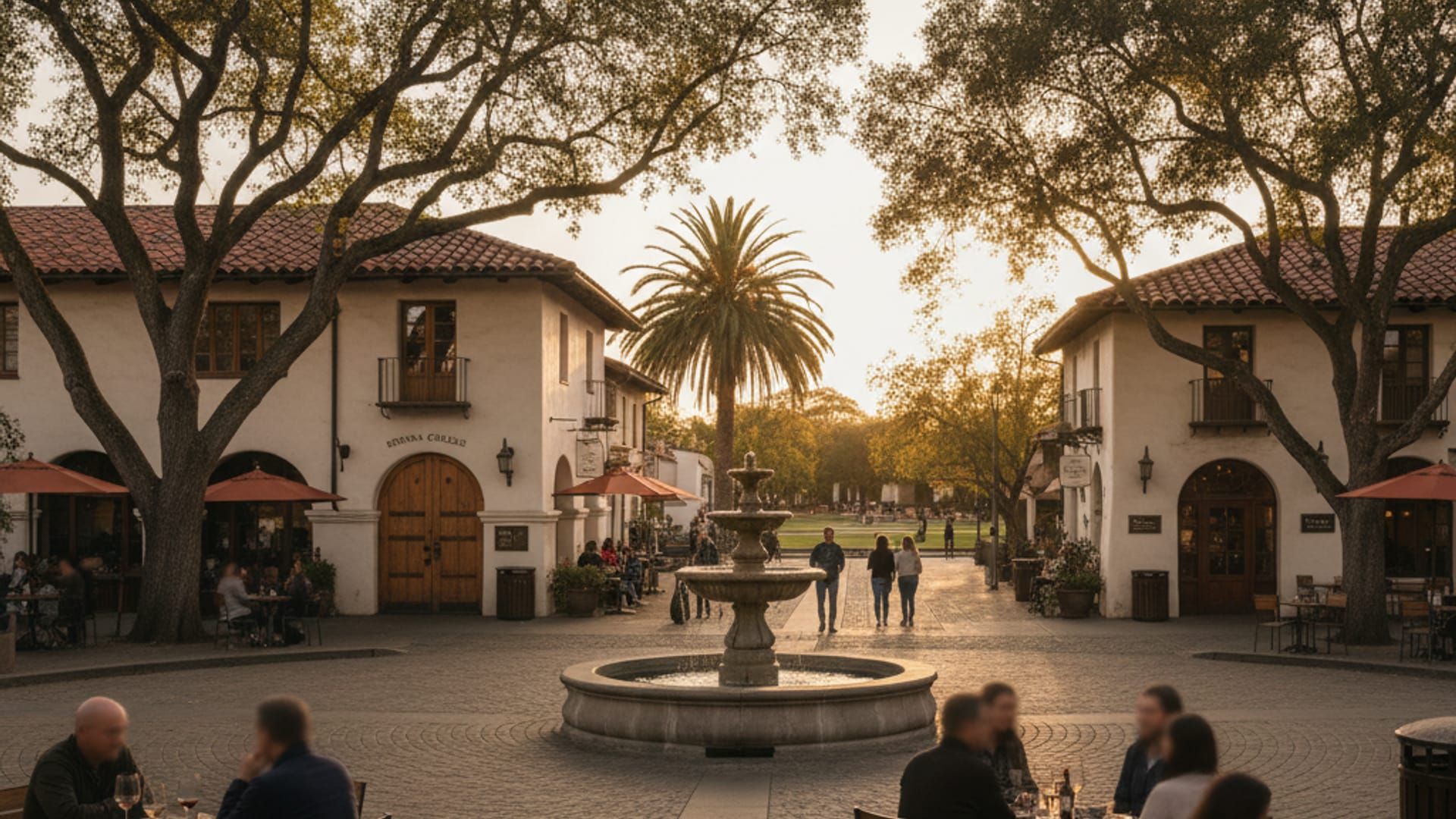 Historic Sonoma Plaza and wine country
