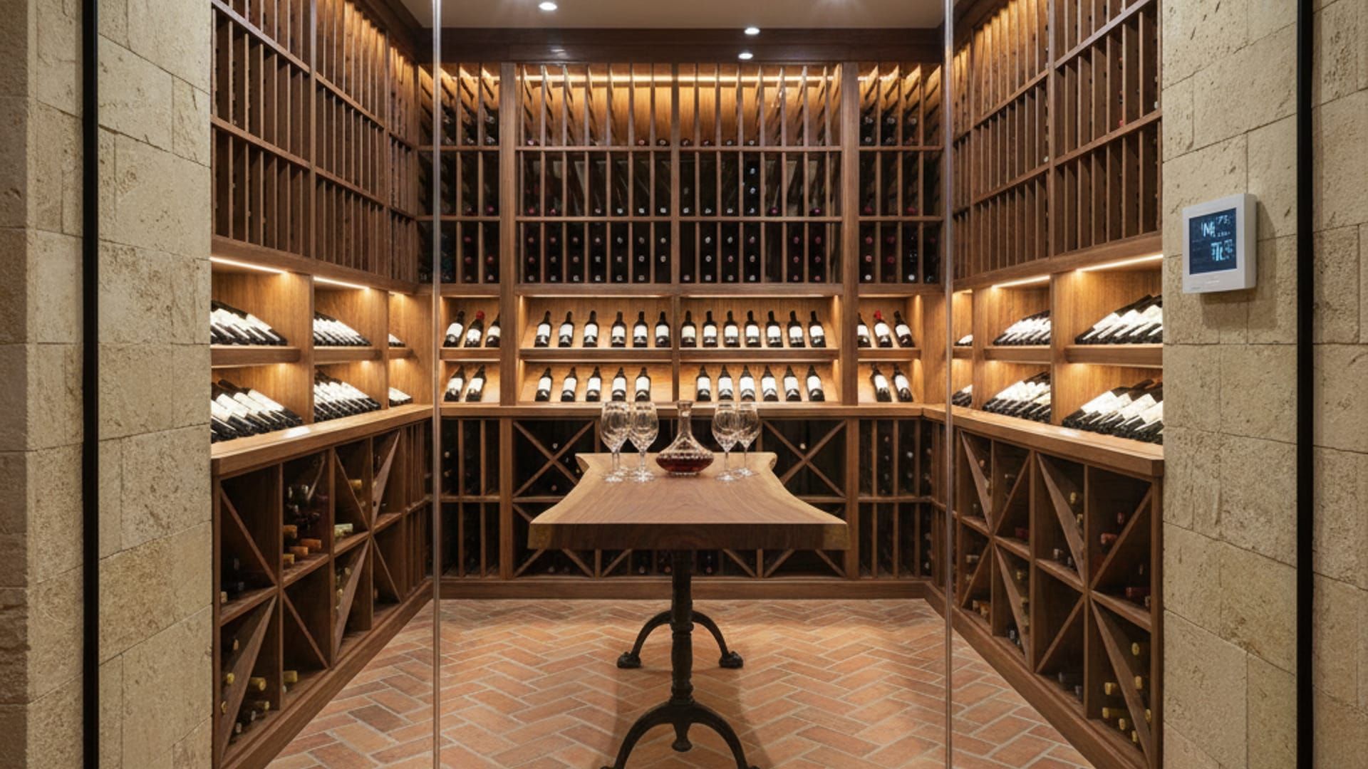Custom wine cellar